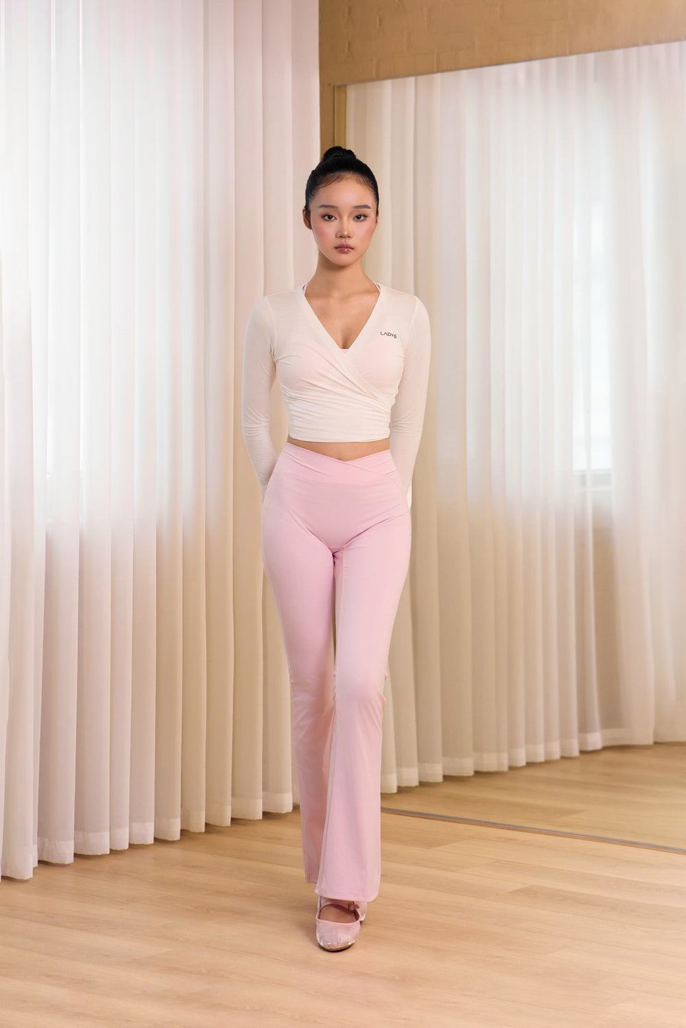 Pink Flared Pants